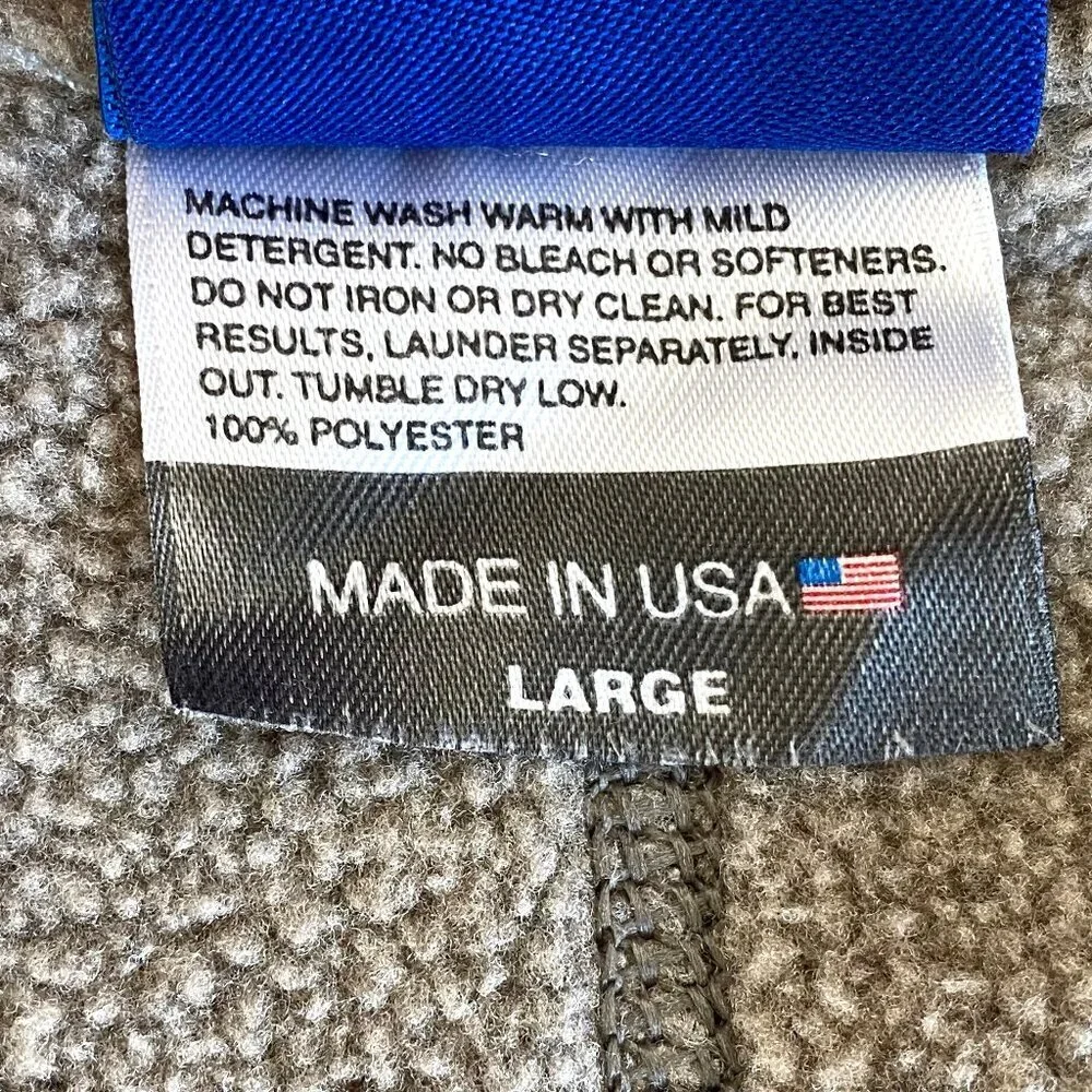 Irideon Brown Fleece Riding Vest Large USA Made